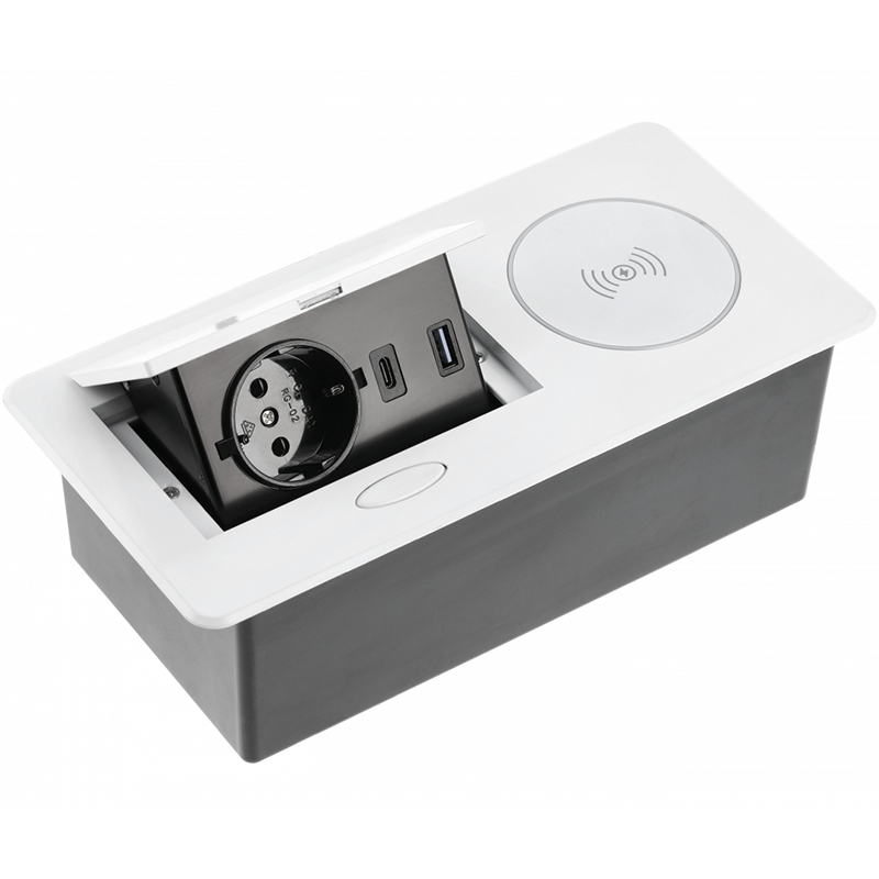 

Удлинитель AVARO PLUS 1 розетка SCHUKO + USB A+C WC 5W провод 1,5 м белый GTV (AE-PB1SAVAP-10)