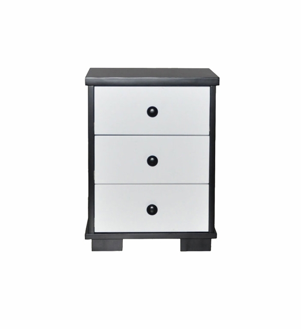 

Прикроватная деревянная тумба ТБ-9 Скиф черно-белая (венге+белый)