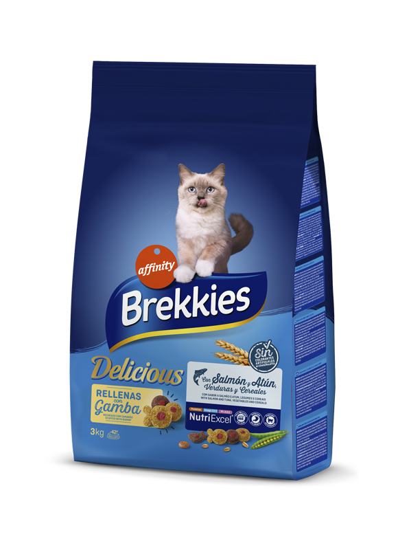 

Сухой корм Brekkies Cat Delice Fish для взрослых котов с рыбой 3 кг