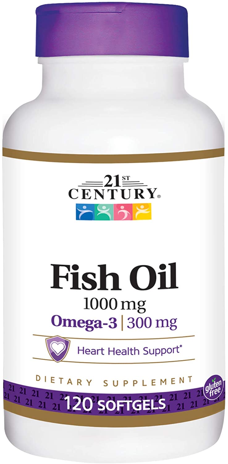 

21st Century Fish Oil 1000 mg 120 капсул (4384304158)