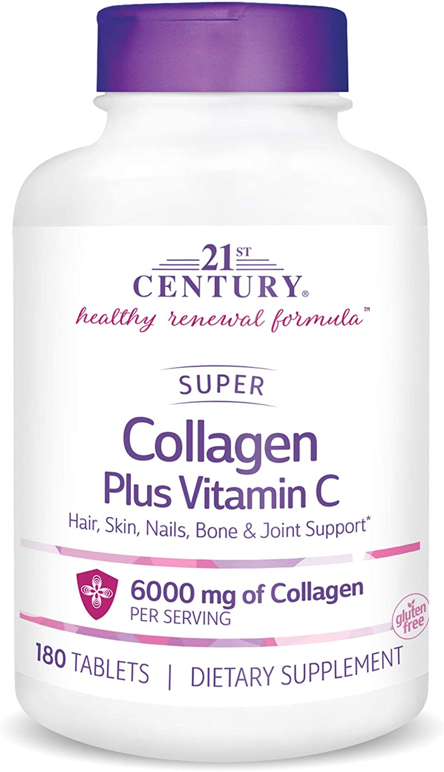 

21st Century Super Collagen Plus Vitamin C 180 таблеток (4384304155)