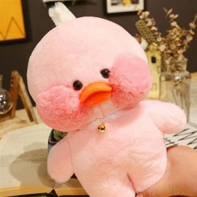 

Мягкая игрушка Плюшевая Лалафанфан Уточка Lalafanfan Duck 30 см розовая