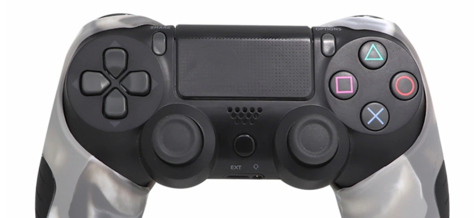 

Плотный чехол Bevigac для геймпада DualShock 4 PS4 + накладки / Gray