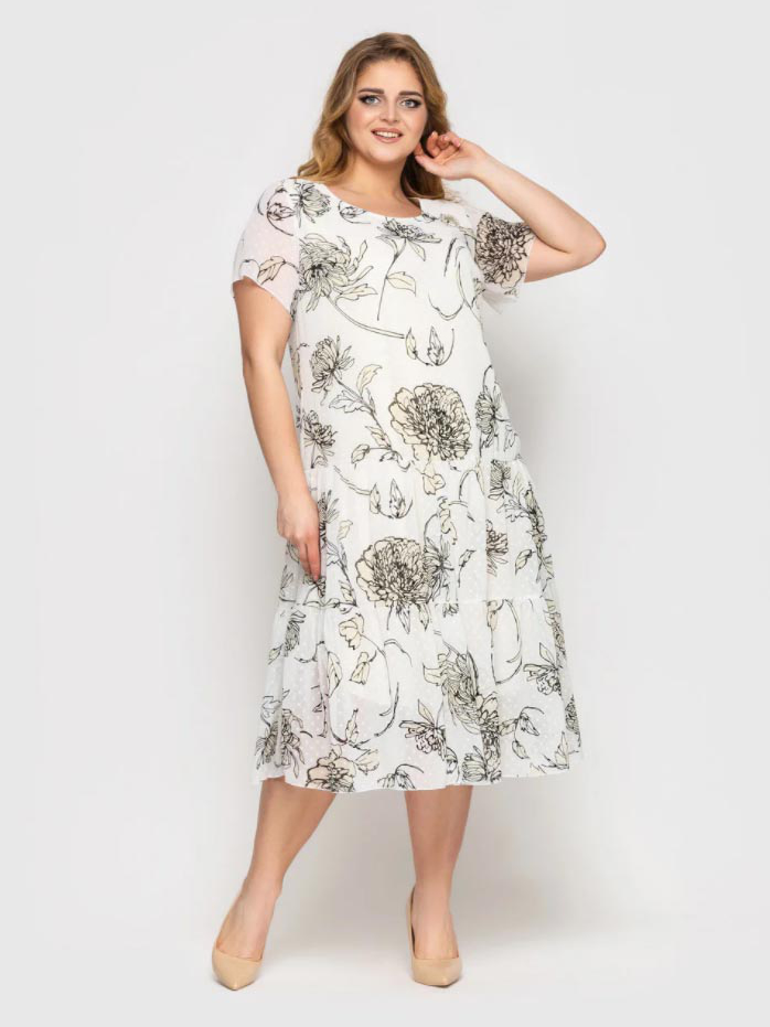 

Платье VLAVI Катаисс 1193226  Белое с пионами, Платье VLAVI Катаисс 1193226 56 Белое с пионами