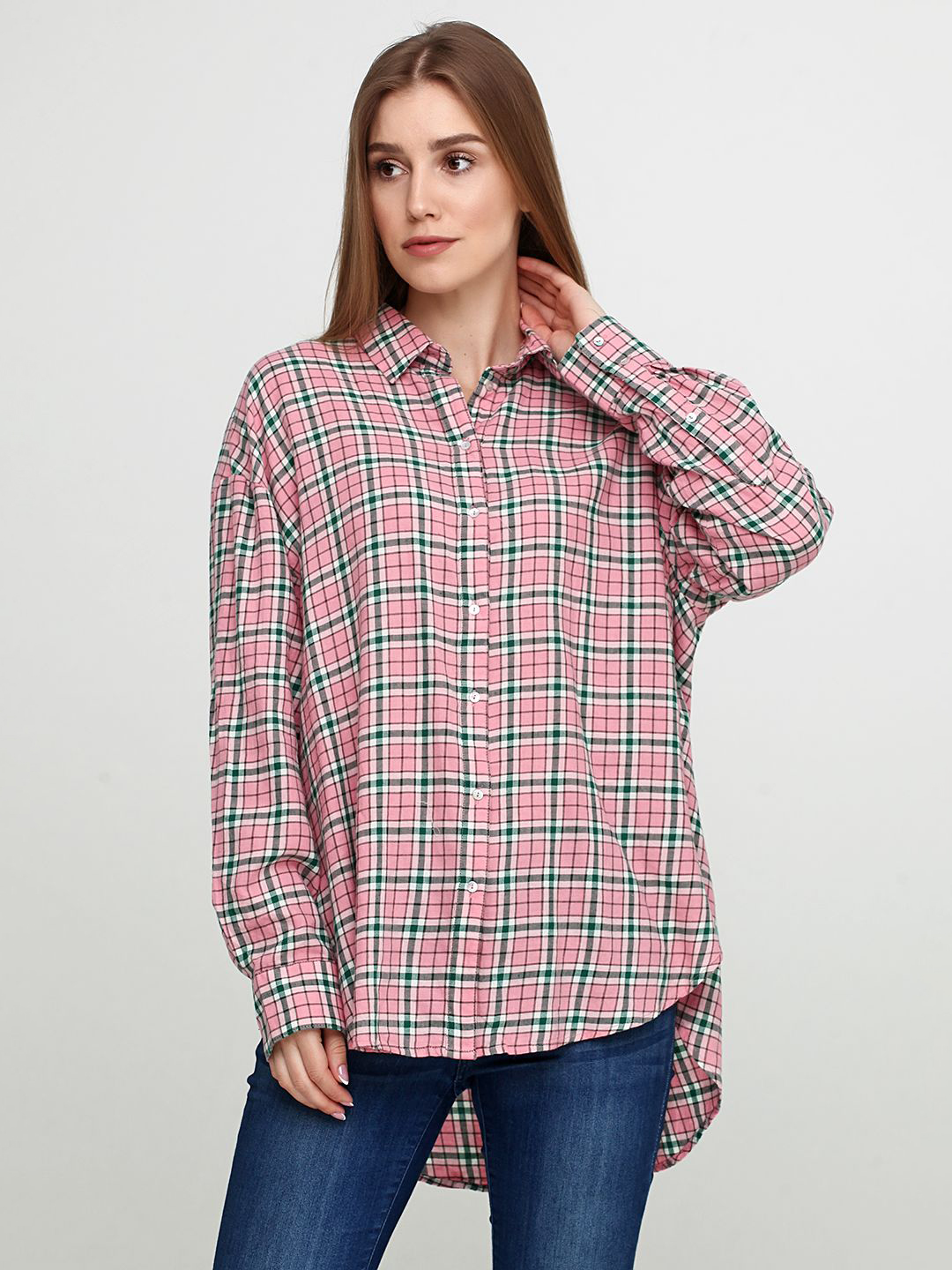 

Рубашка H&M 0619075  Розовая, Рубашка H&M 0619075 34 Розовая