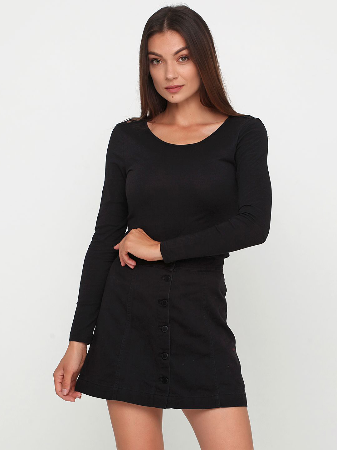 

Лонгслив H&M 0618942-02  Черный, Лонгслив H&M 0618942-02 XS Черный