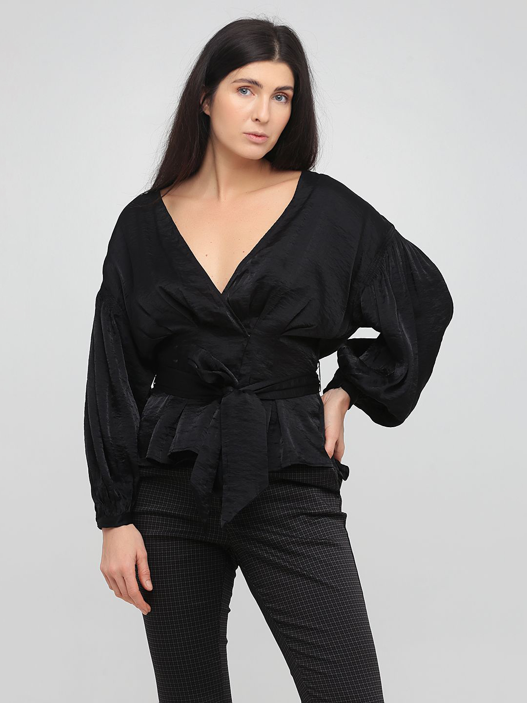 

Блузка H&M 13-0153  Черная, Блузка H&M 13-0153 38 Черная