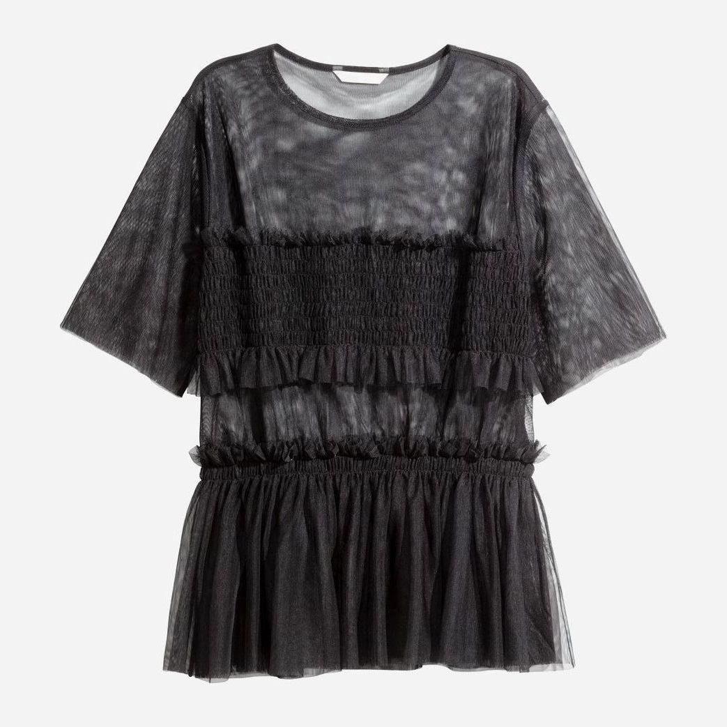 

Блузка H&M 0524023-01  Черная, Блузка H&M 0524023-01 34 Черная