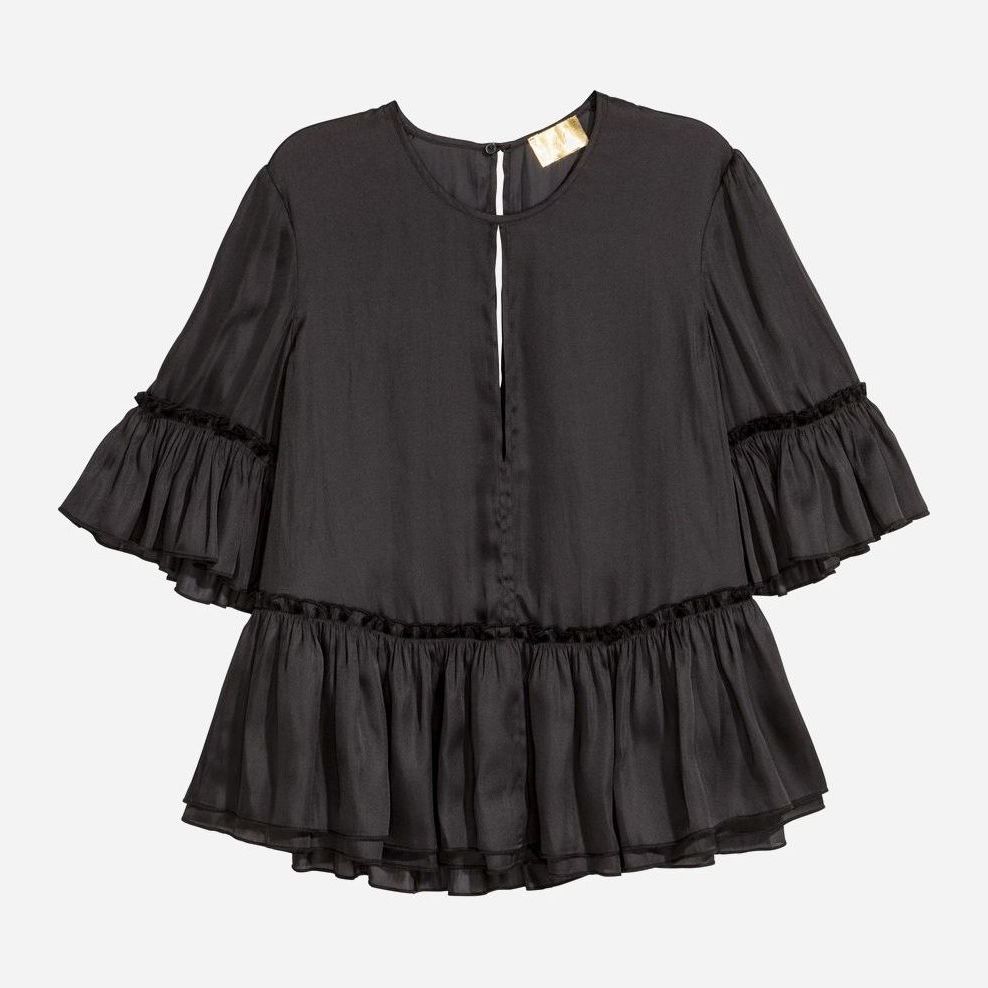 

Блузка H&M 0589412-01  Черная, Блузка H&M 0589412-01 34 Черная