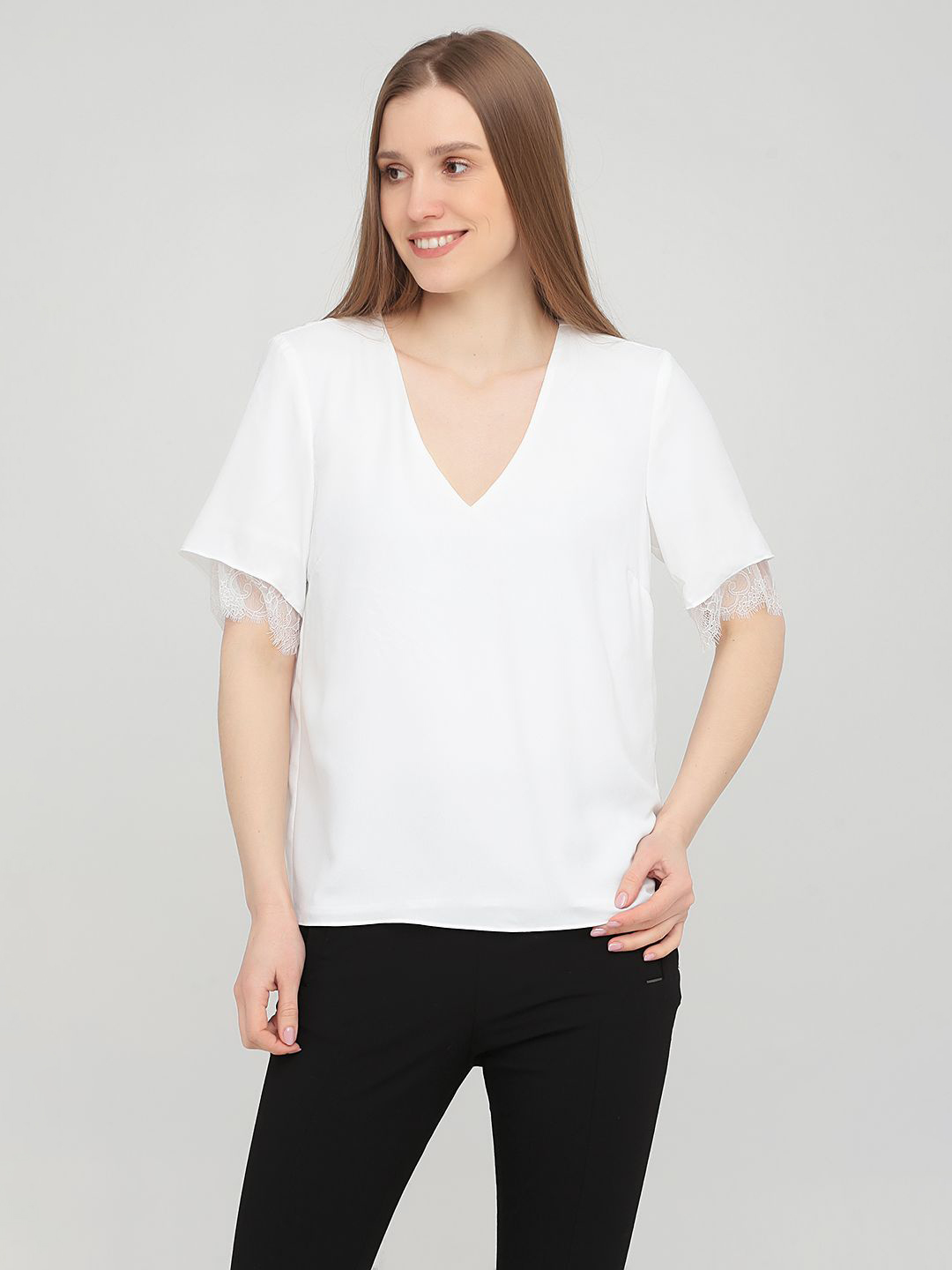 

Блузка H&M 0737232  Белая, Блузка H&M 0737232 36 Белая