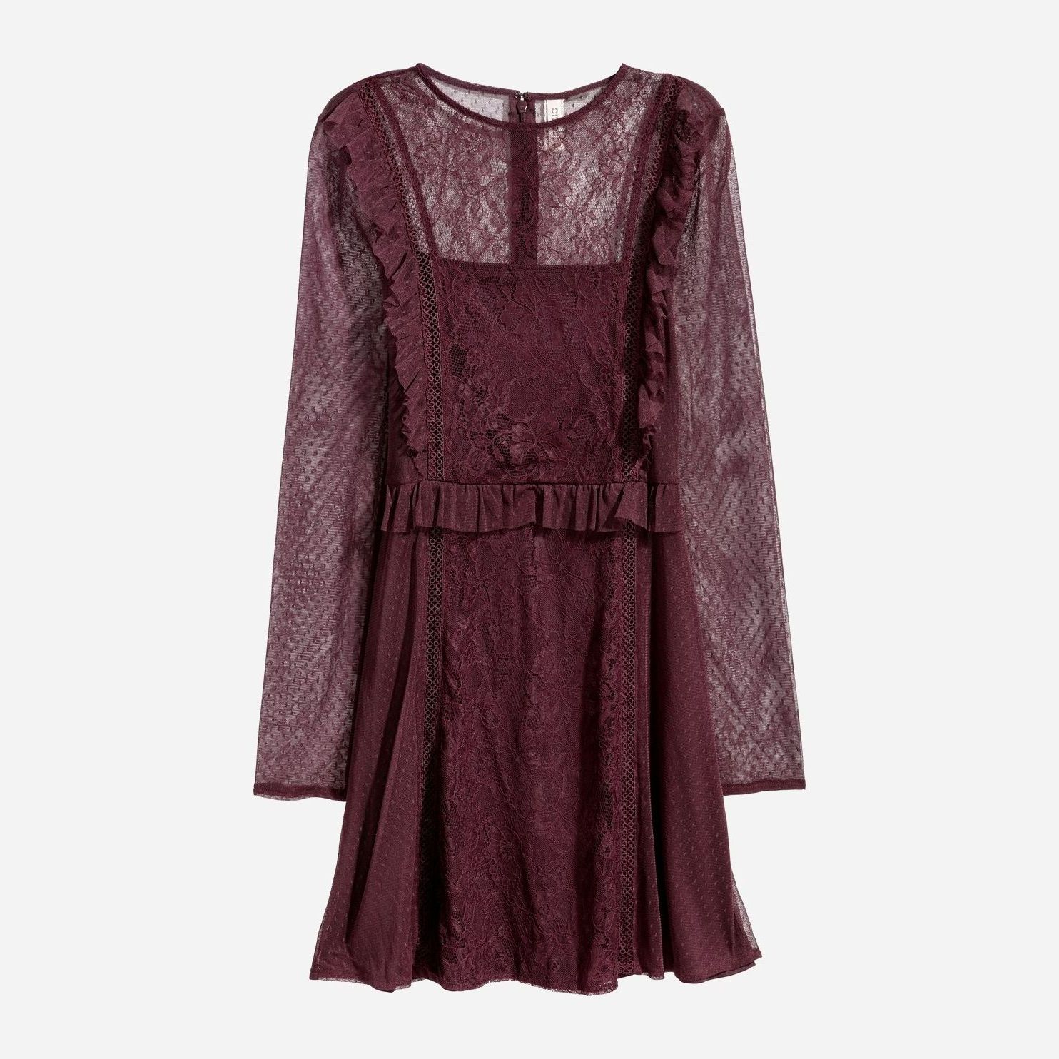 

Платье H&M 0535660  Бордовое, Платье H&M 0535660 44 Бордовое
