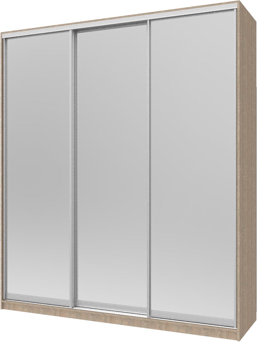 

Шкаф купе Сити 24 Doros under the order Дуб сонома 3 Зеркала 208х60х240 см