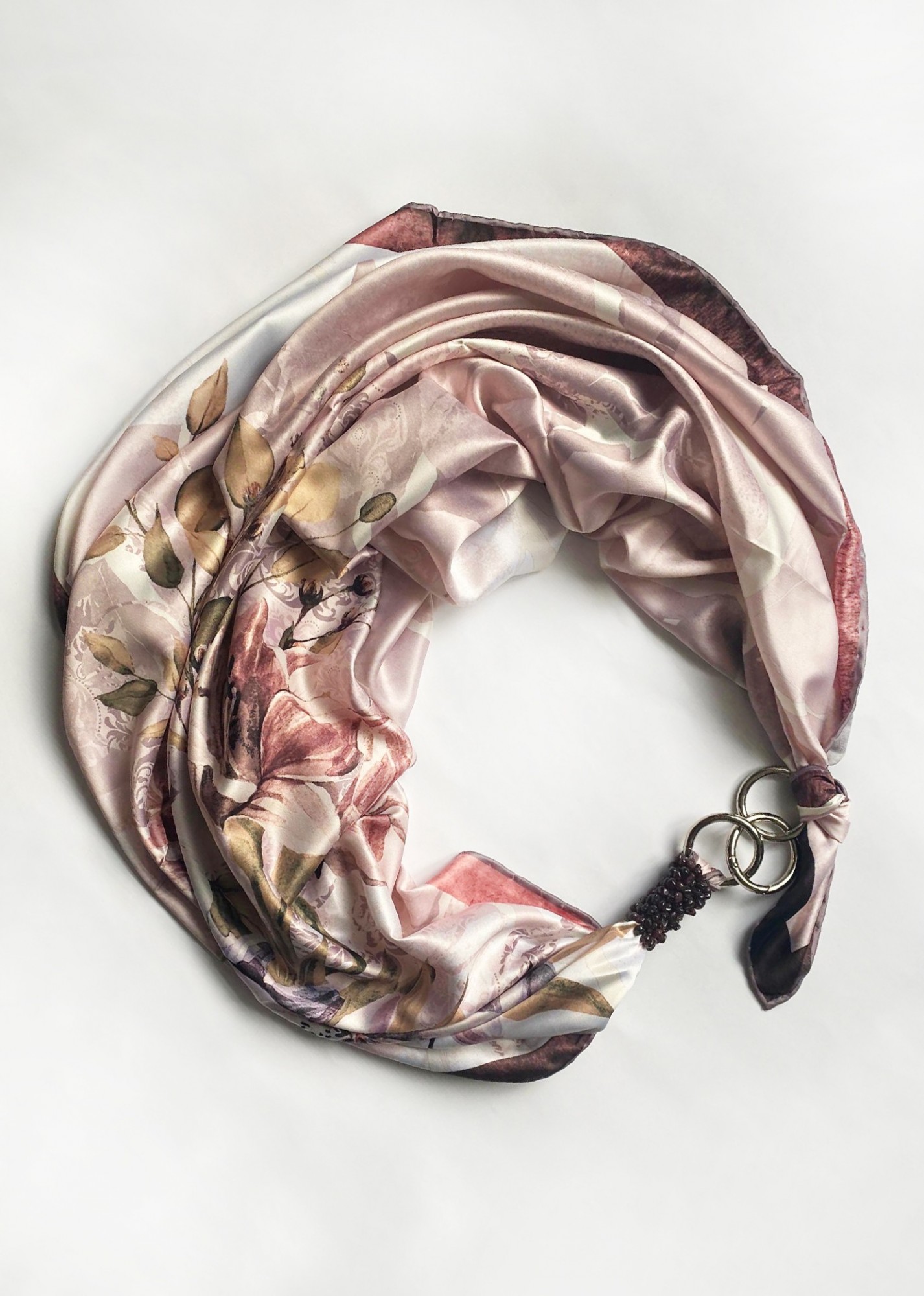 

Дизайнерский платок "Королевская орхидея" коллекция VIP от бренда my scarf, подарок женщине