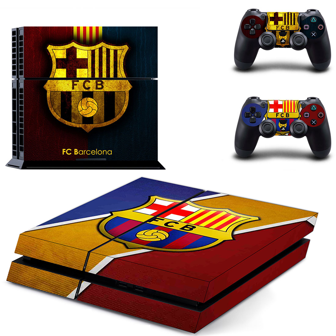 

Виниловые наклейки на PS4 и Dualshock FC Barcelona Sony PlayStation 4 Fat Custom Skin Playsole Vinyls (PV3009)