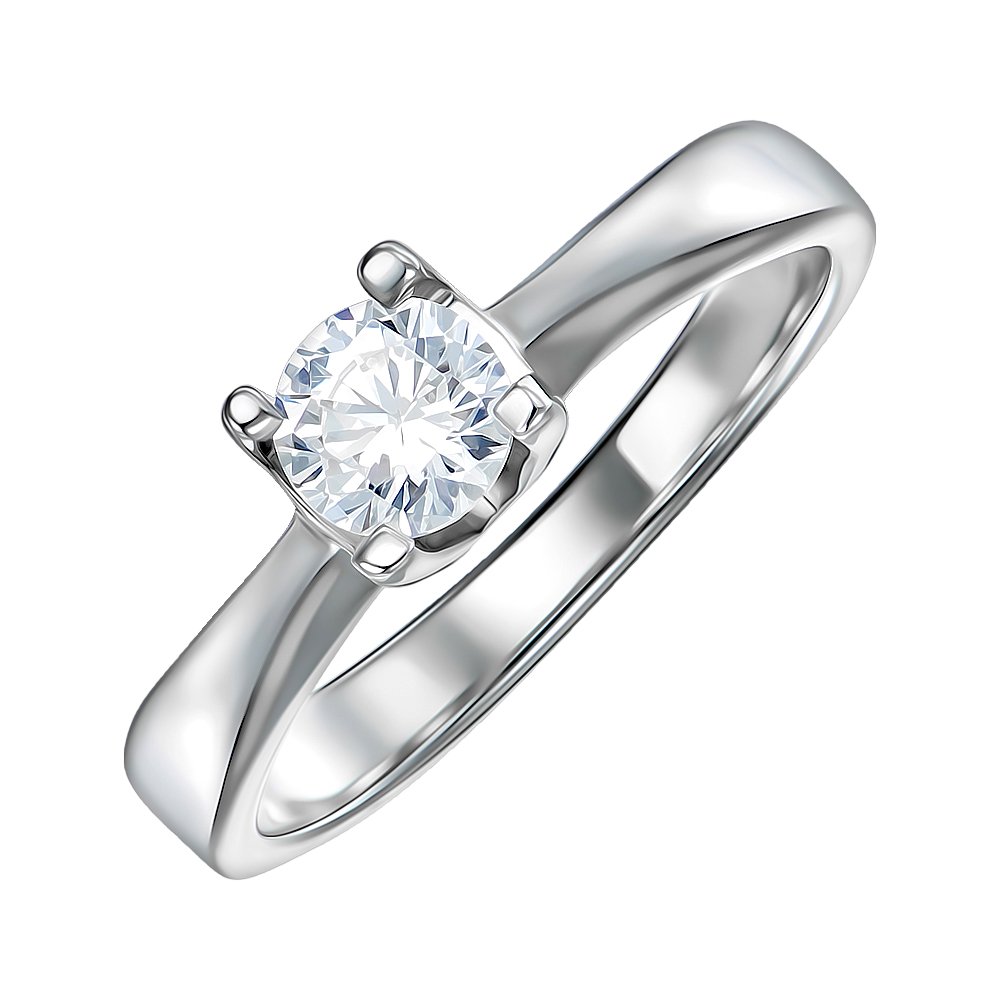 

Серебряное кольцо с фианитом 000152492 16 размера