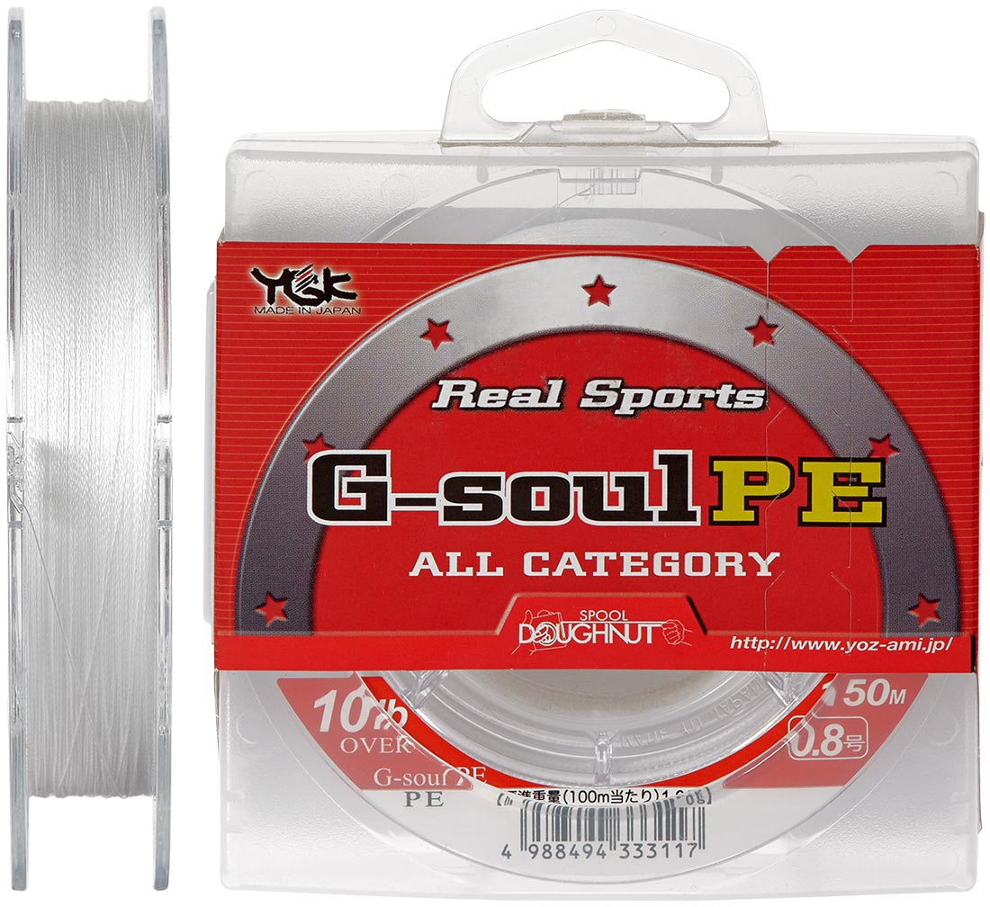 

Шнур YGK Real Sports G-Soul PE 150m (белый) #1.2/0.185mm 14lb (135158)