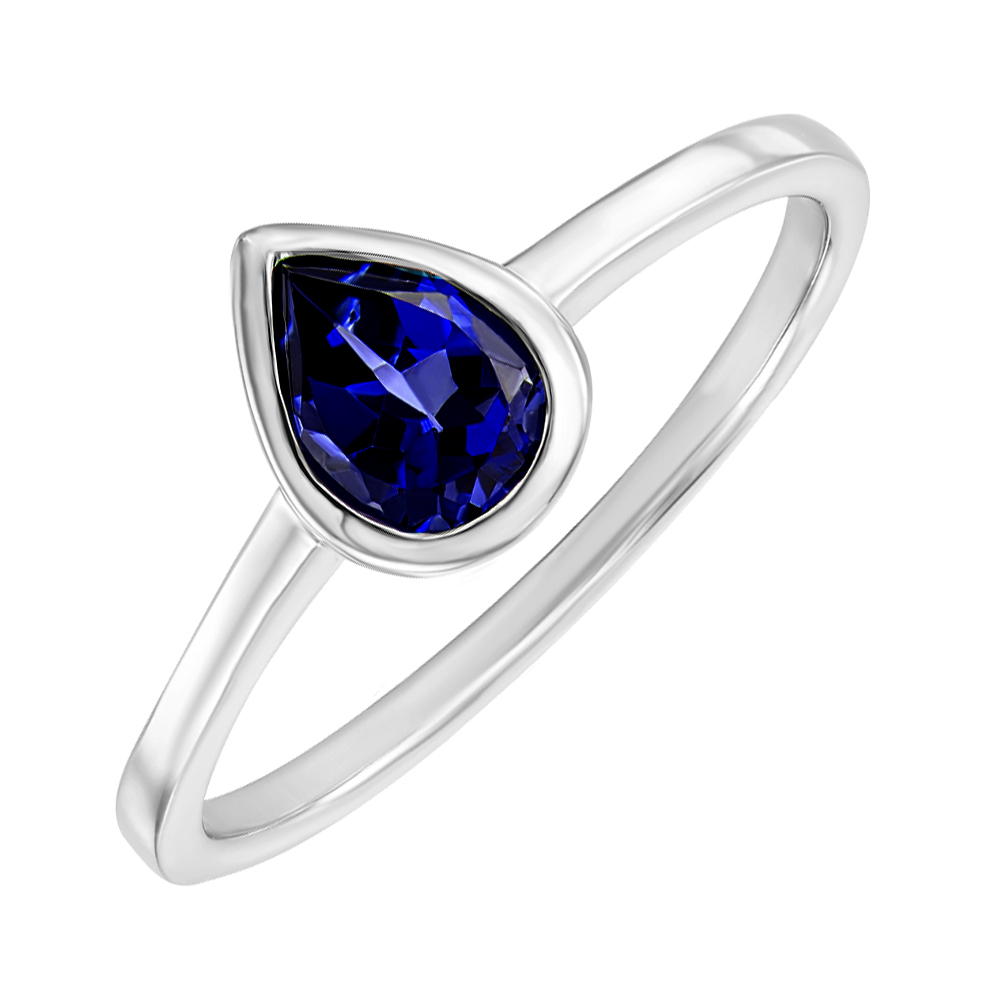 

Серебряное кольцо с сапфиром 000144875 18 размера