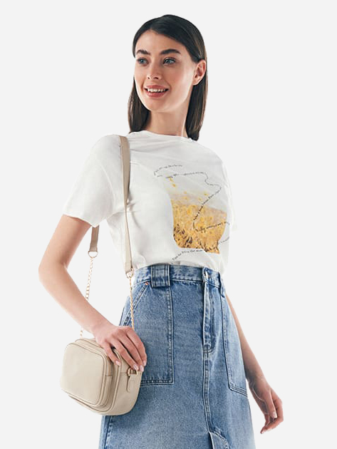 

Футболка O'STIN Casual LT1252-02  Молочная, Футболка O'STIN Casual LT1252-02 S Молочная