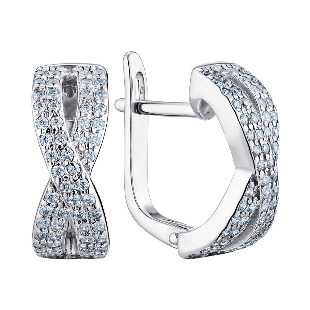 

Серебряные серьги с фианитами 000149301