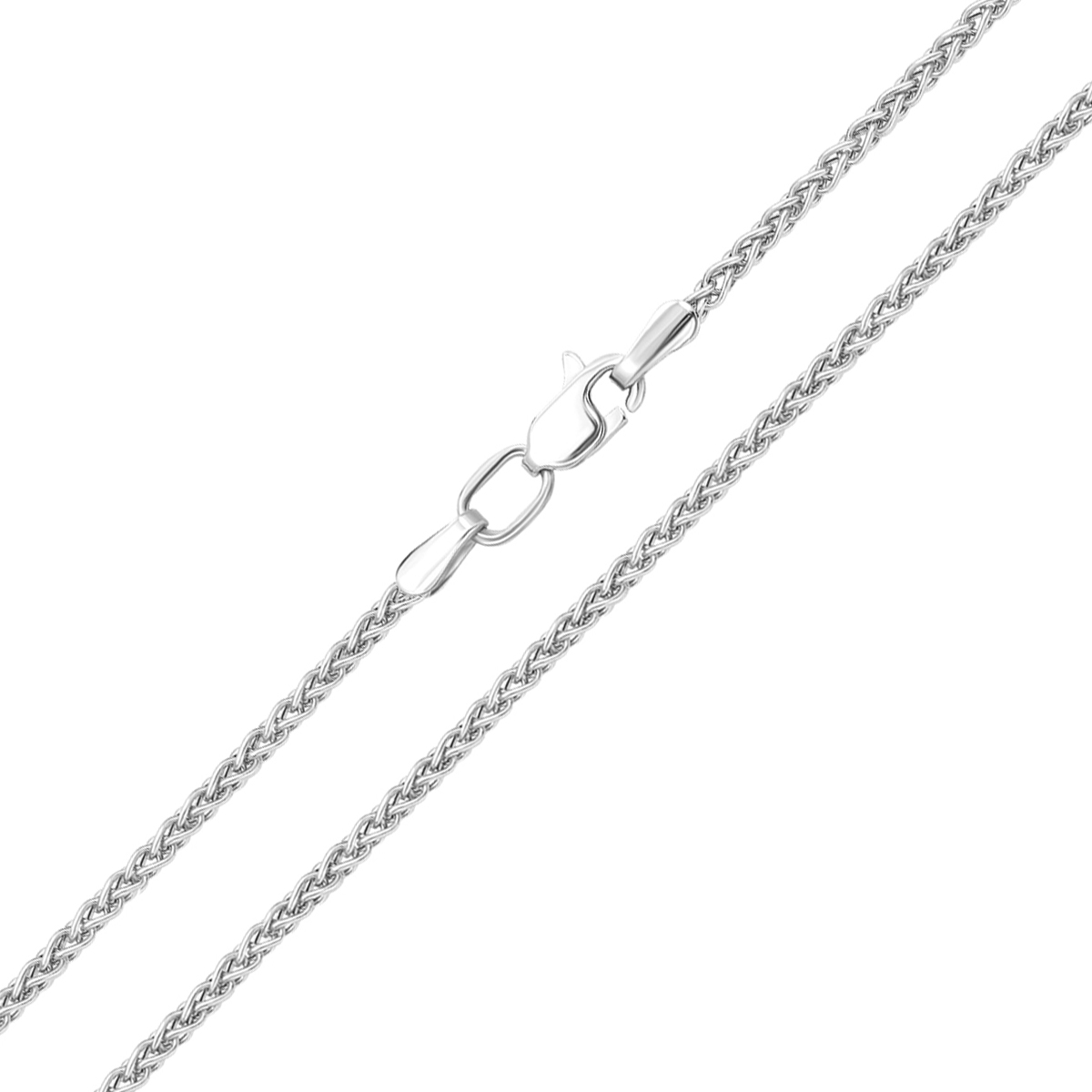

Серебряная цепочка в плетении колосок, 2 мм 000118298 50 размера