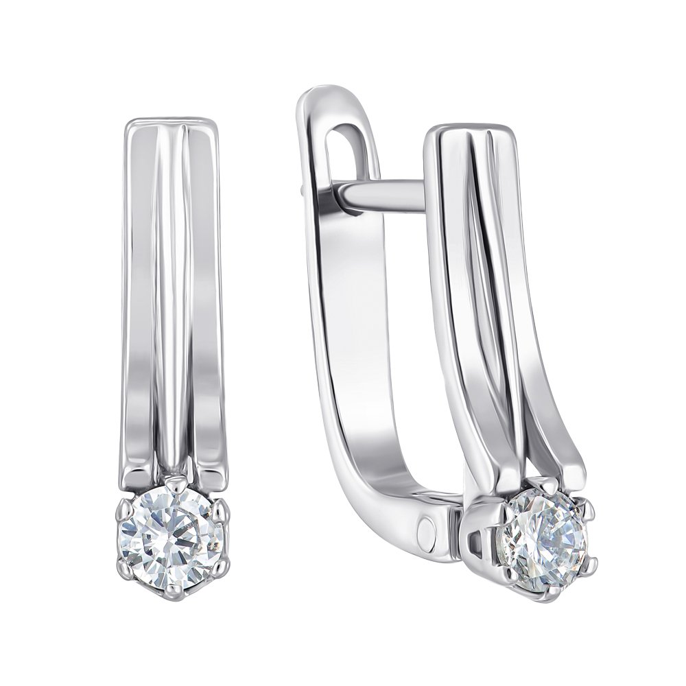 

Серьги из серебра с фианитами 000152396