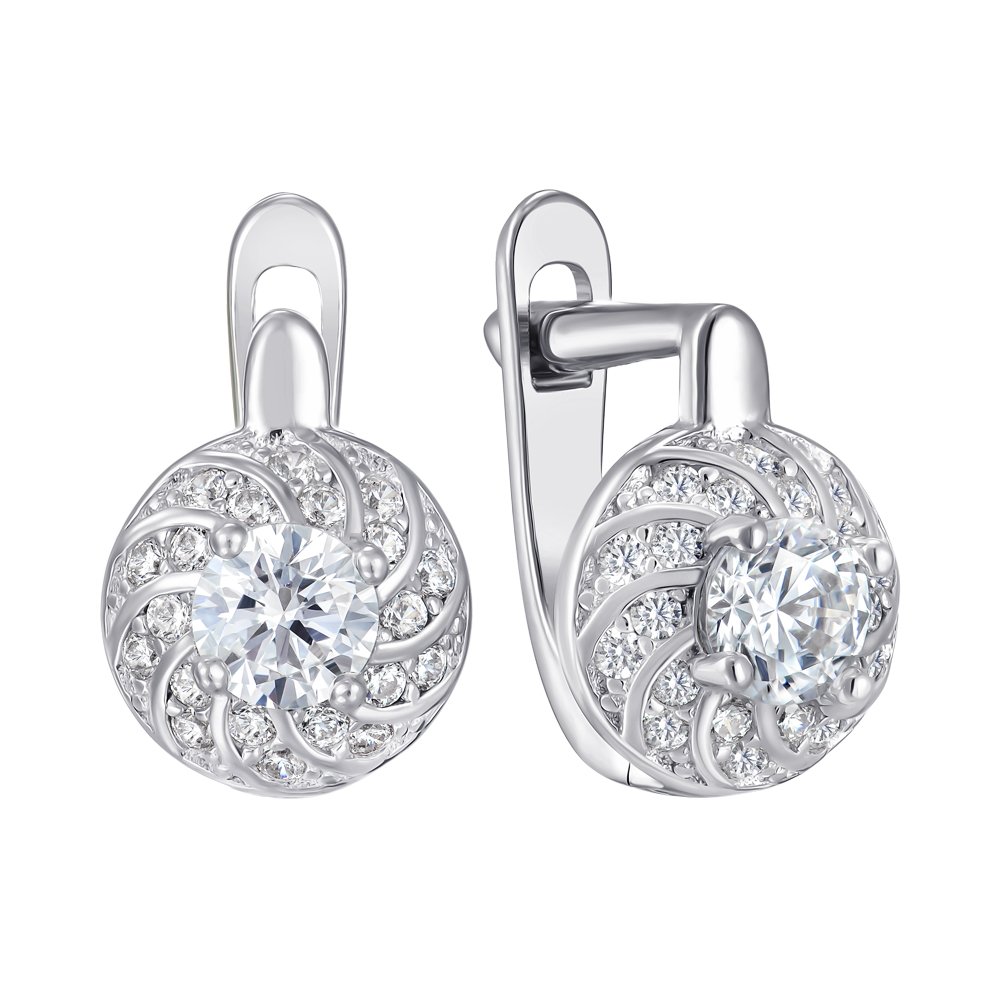 

Серьги из серебра с фианитами 000151802