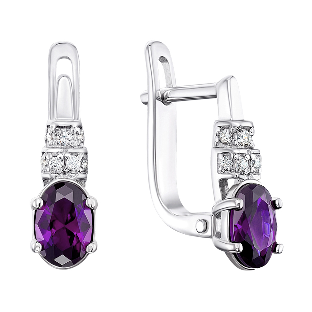 

Серебряные серьги с фианитами 000145216