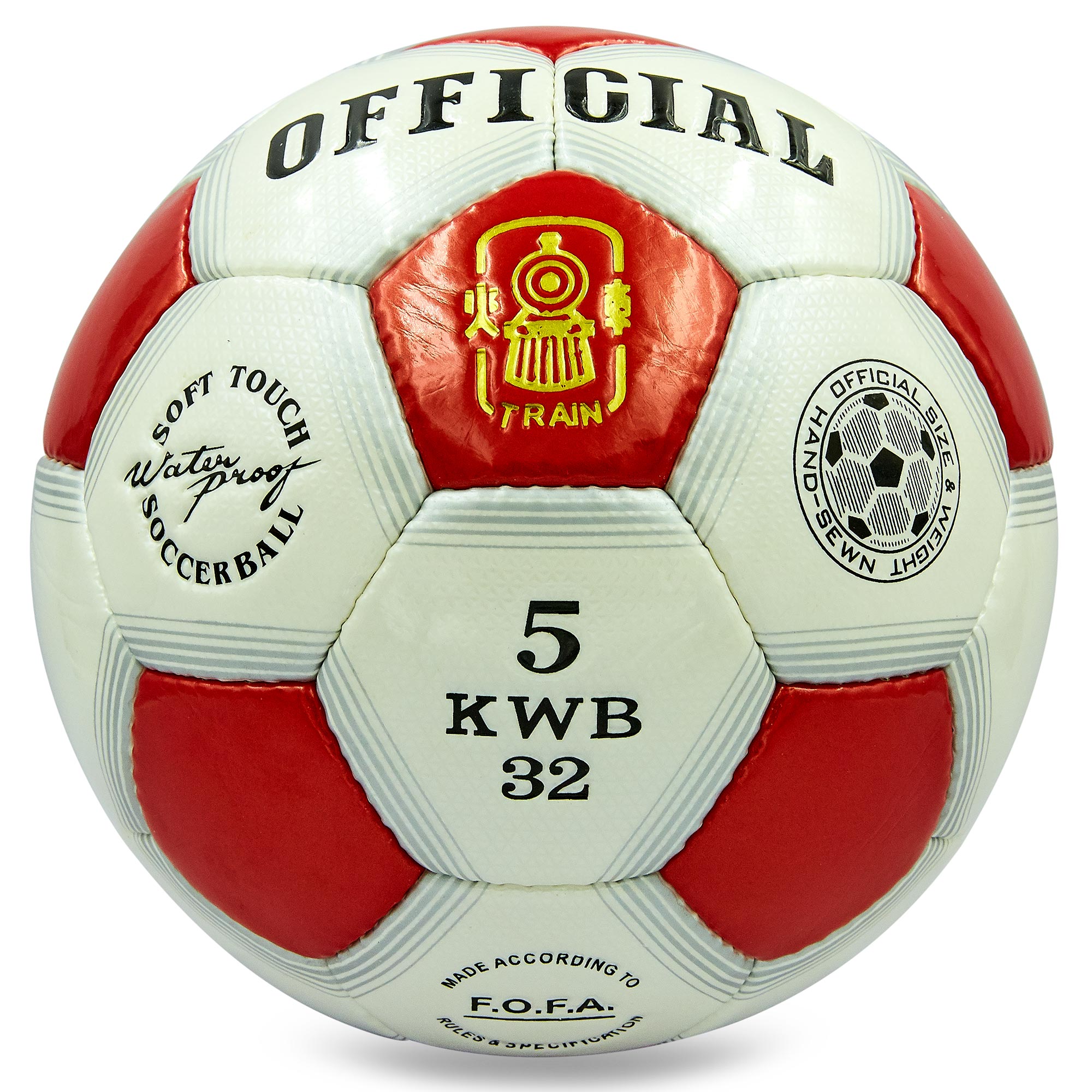 

Мяч футбольный OFFICIAL BALLONSTAR FB-0169-3 №5 PU красный