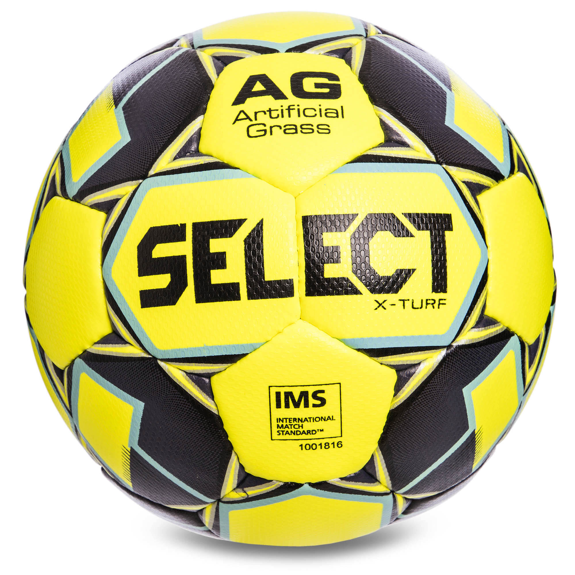 

Мяч футбольный SELECT X TURF IMS №5 желтый-серый