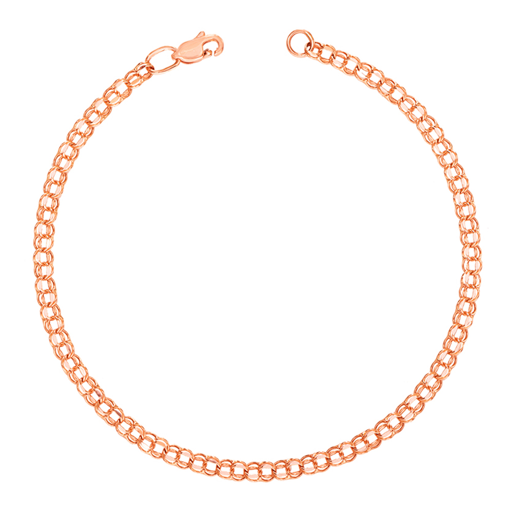 

Браслет из красного золота, 2.5mm 000106388 19 размера