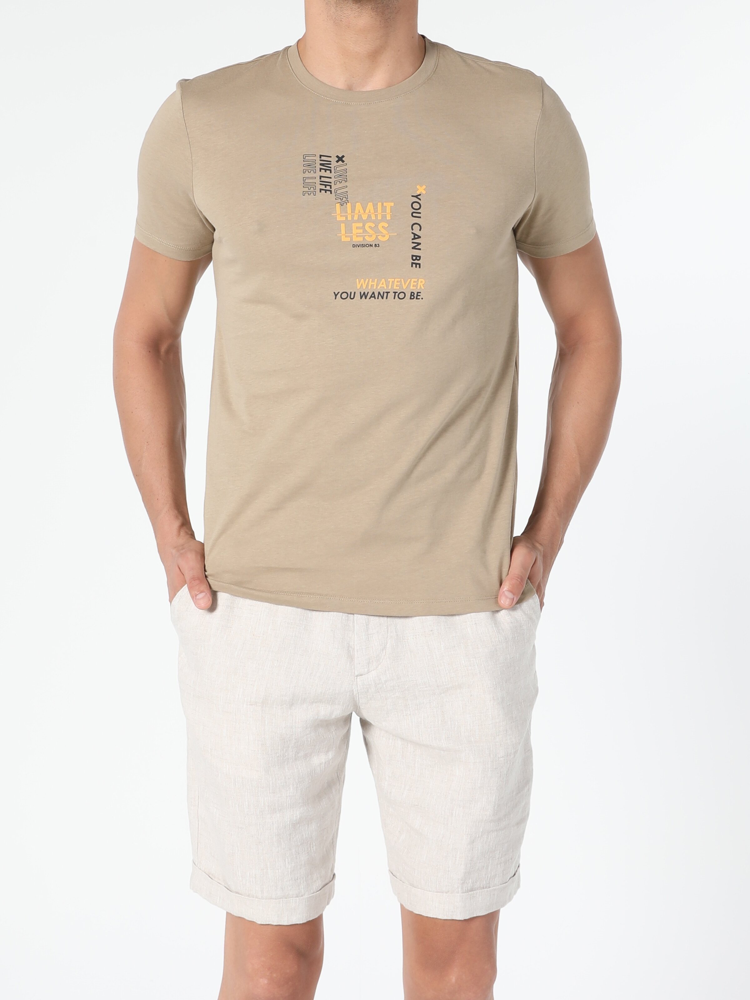 

Футболка Colin' CL1054071  Beige, Футболка Colin's CL1054071 S Beige