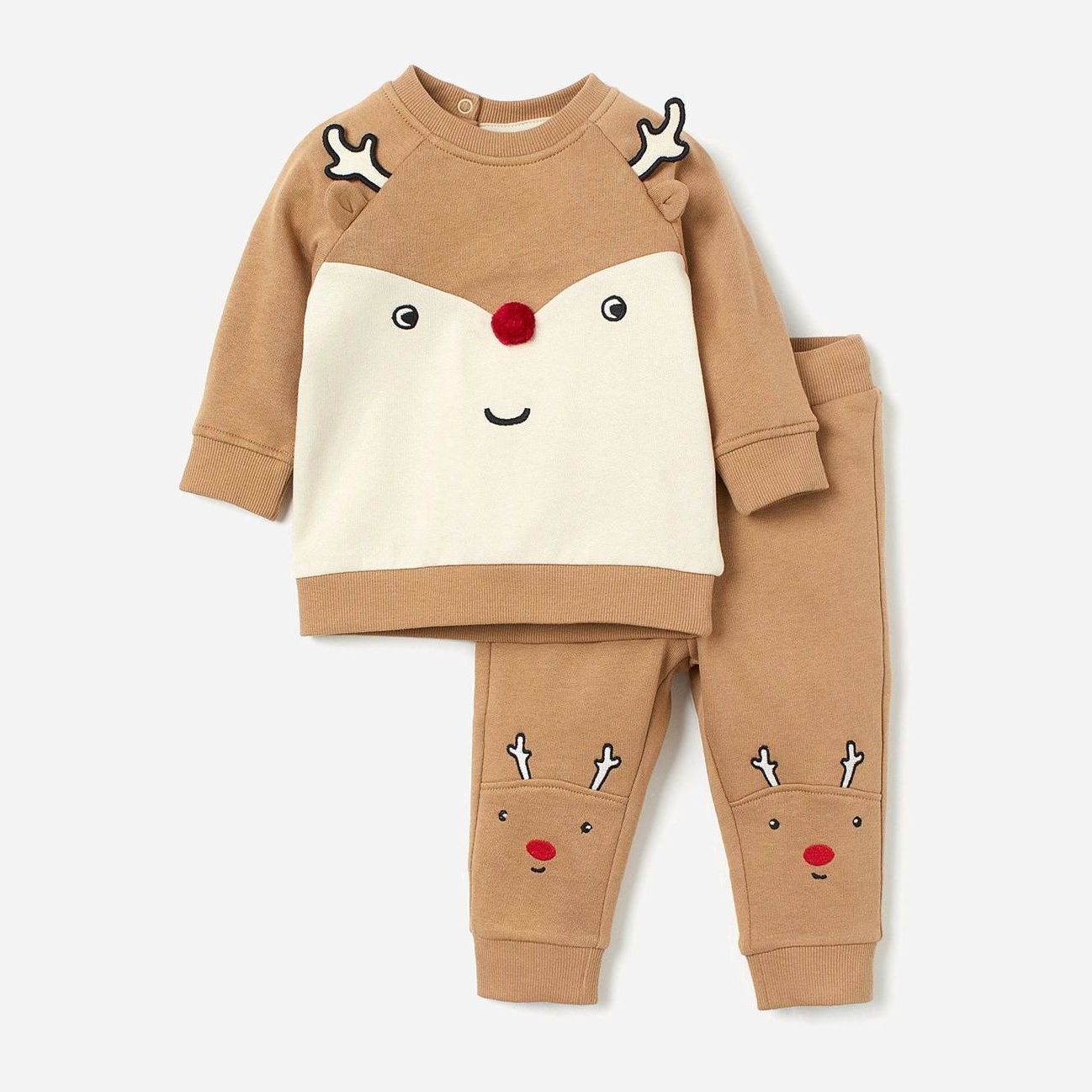 

Спортивный костюм H&M 791589b42 80 см Бежевый