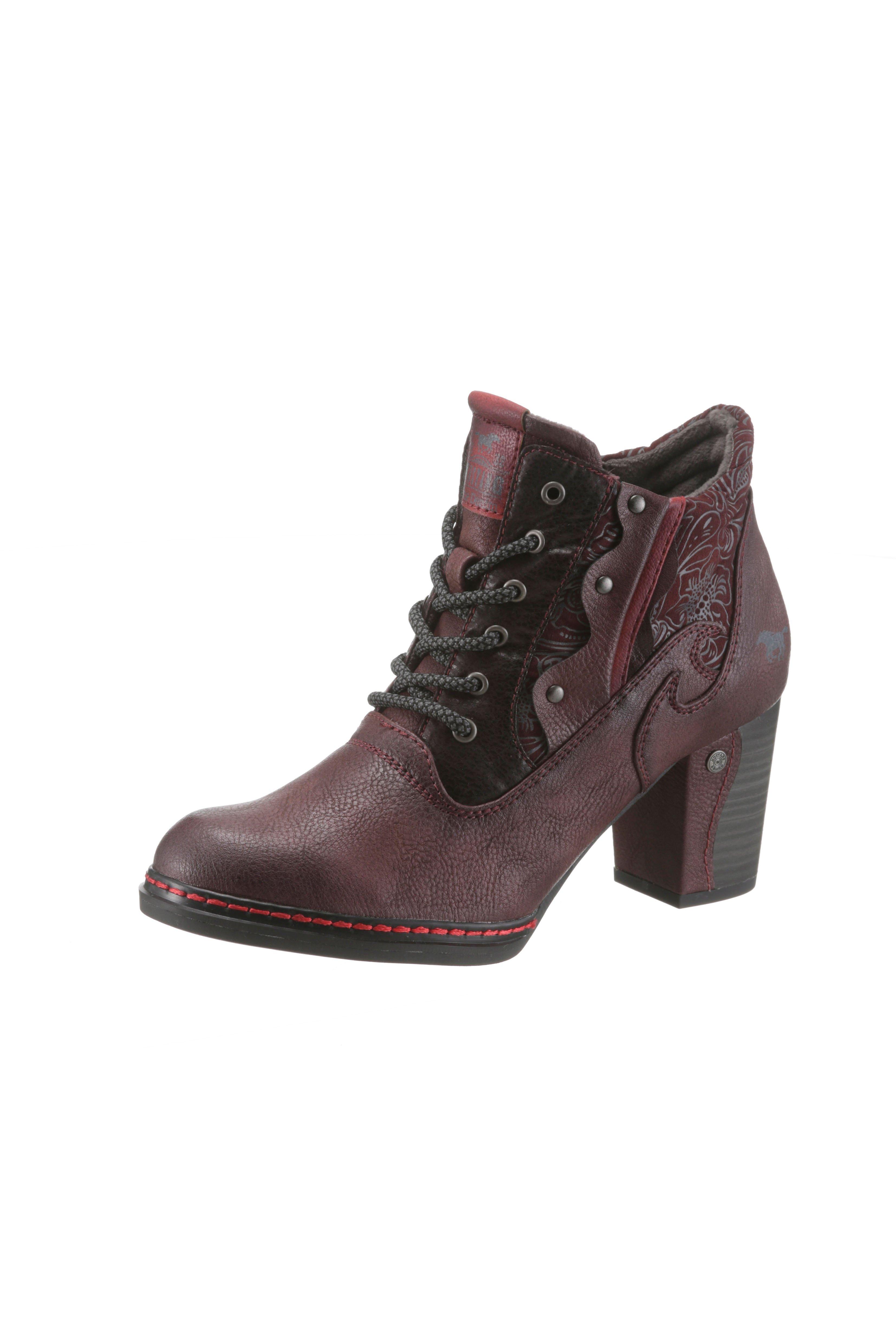 

Женские ботинки Mustang Shoes 36 бордовый