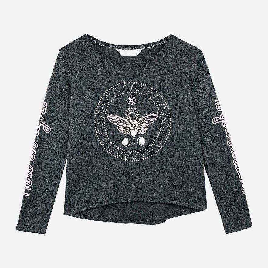 

Футболка с длинными рукавами H&M 5711202b50 134-140 см Темно-серая