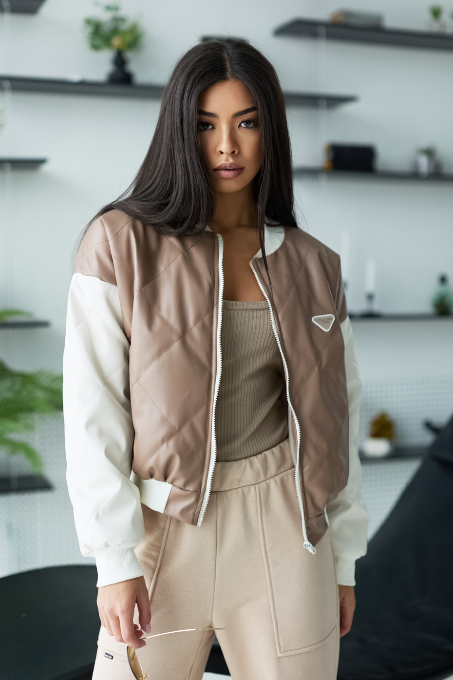 

Куртка-бомбер 1970.5157 Seventeen - мокко, Куртка-бомбер 1970.5157 Seventeen S-M мокко