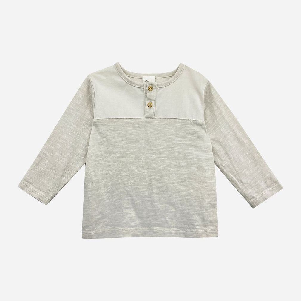 

Футболка с длинными рукавами H&M 276001b50 68 см Бежевая