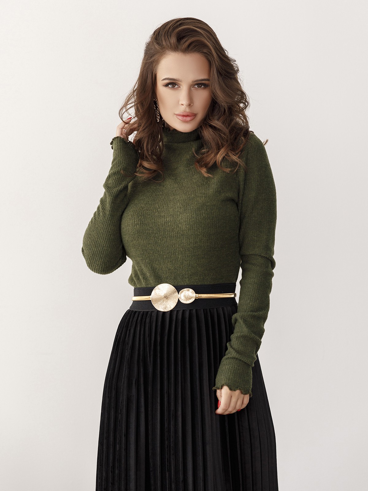 

Гольф ISSA PLUS 12215  Хаки, Гольф ISSA PLUS 12215 M Хаки