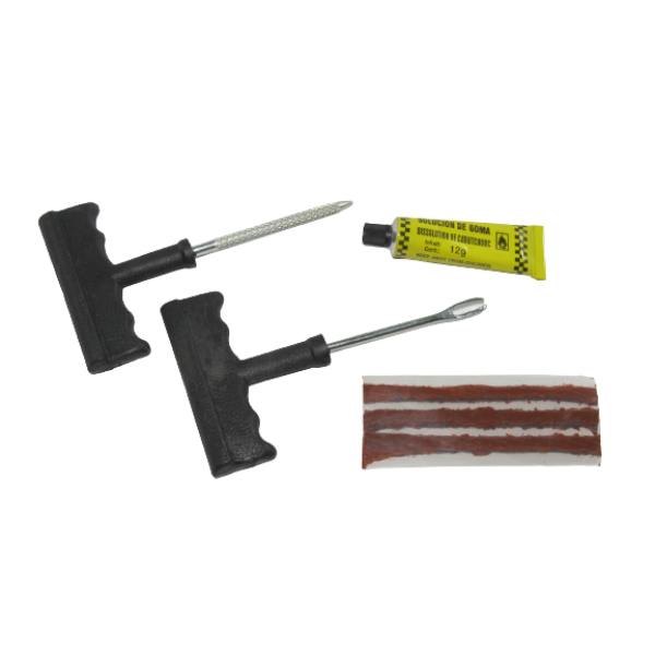 Ремкомплект бескамерных шин KINGROY 3 шнурка, шило, аппликатор, клей ...