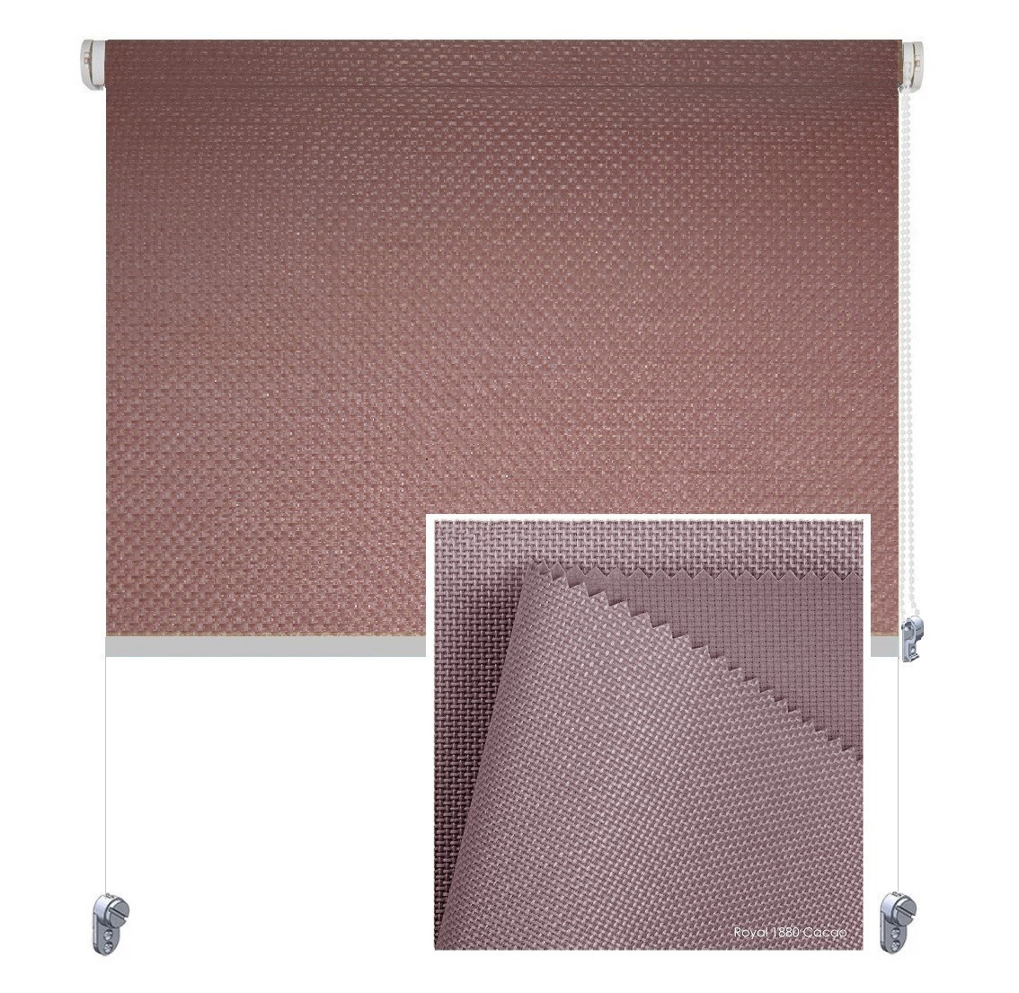 

Тканевая роллета ROLGROUP Mini Set Royal 130x160 какао