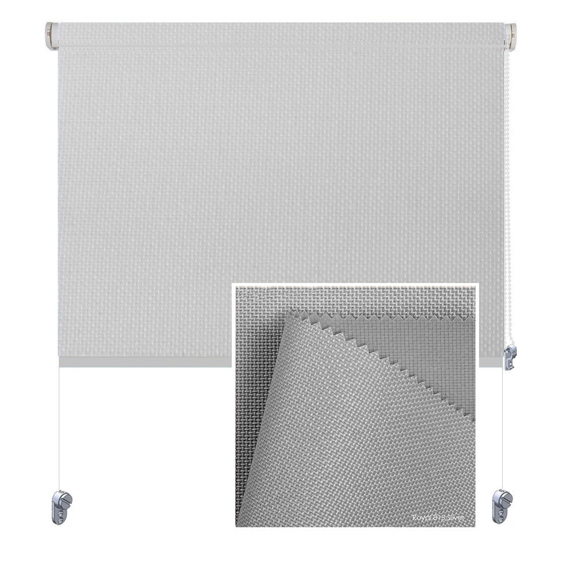 

Тканевая роллета ROLGROUP Mini Set Royal 110x160 светло-серый