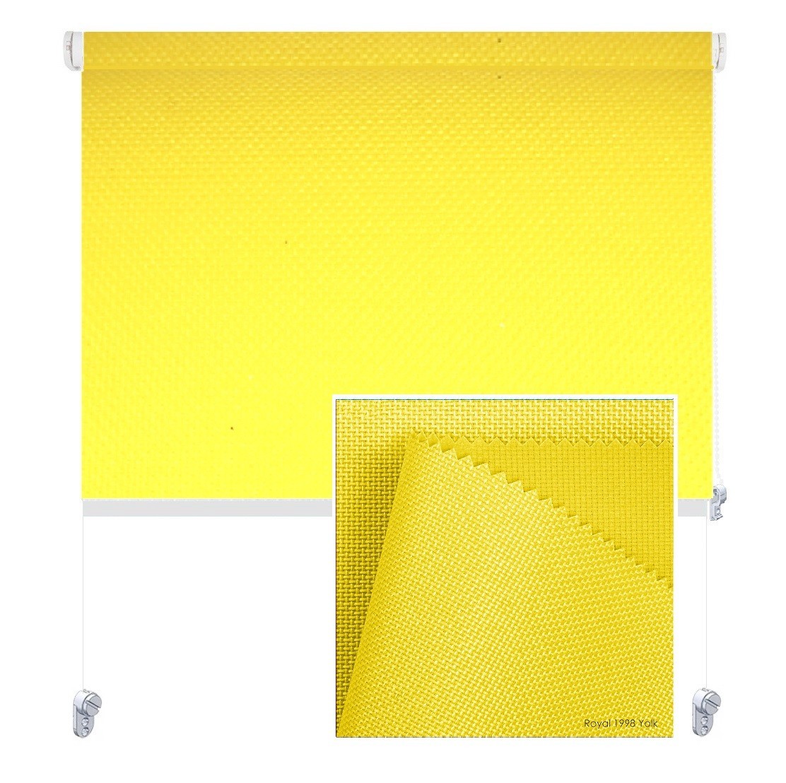 

Тканевая роллета ROLGROUP Mini Set Royal 80x160 светло-желтый
