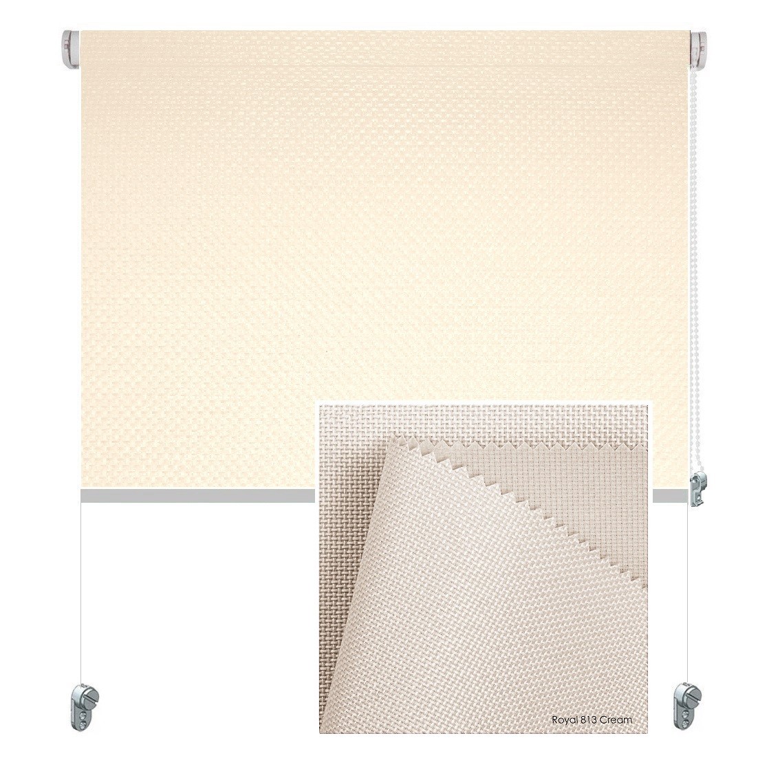 

Тканевая роллета ROLGROUP Mini Set Royal 90x160 кремовая