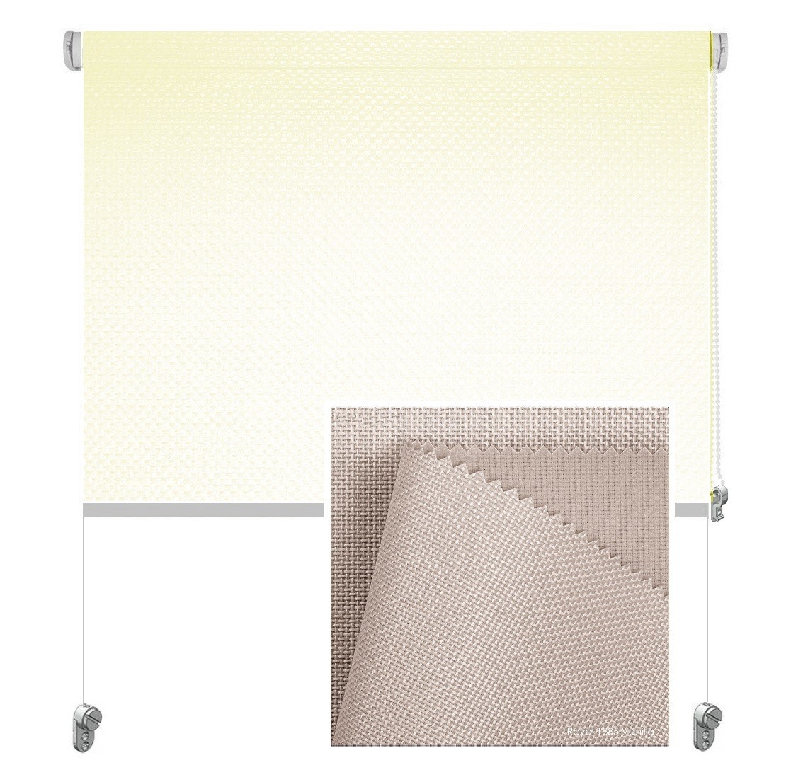 

Тканевая роллета ROLGROUP Mini Set Royal 90x160 ванильная