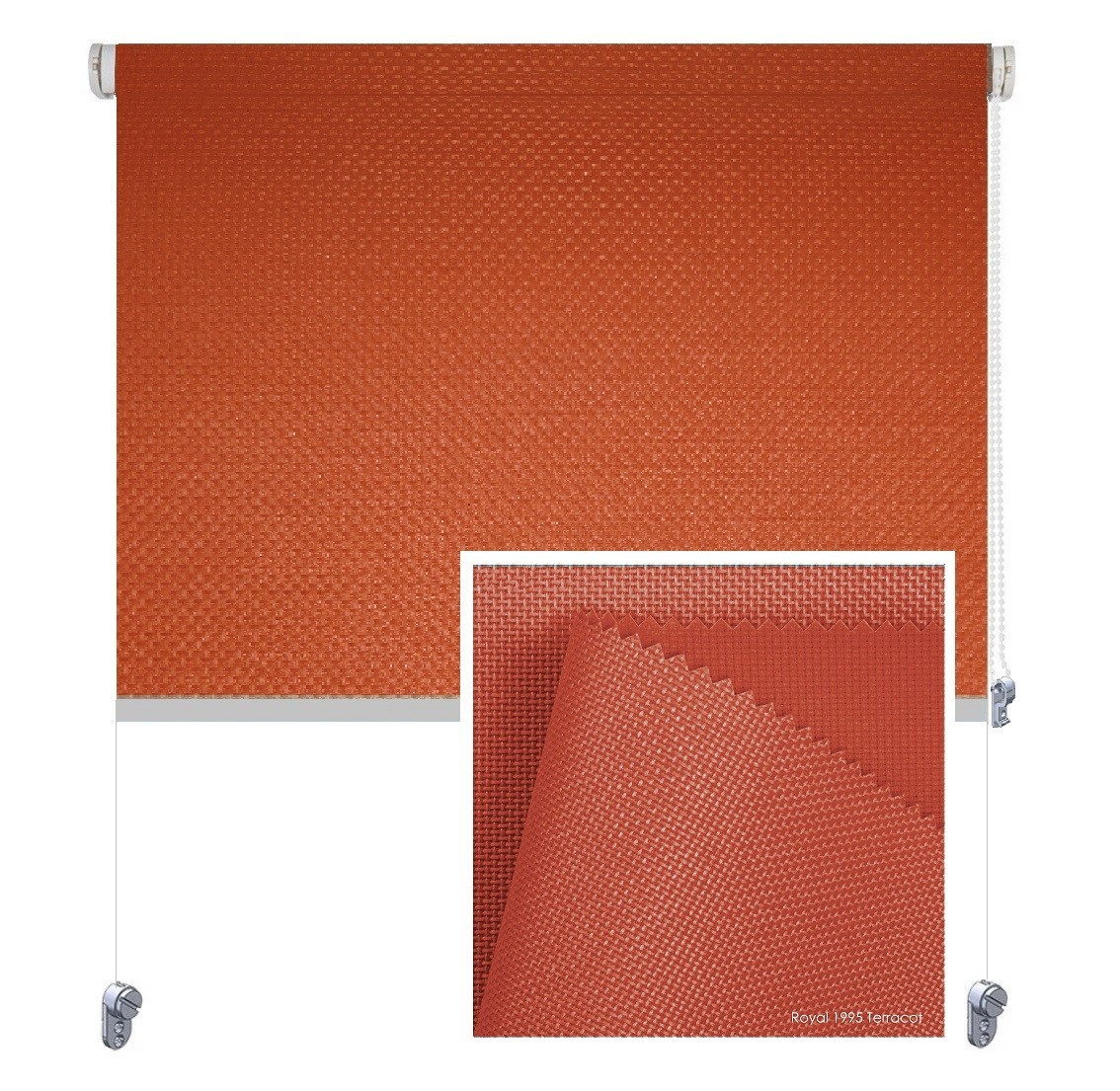 

Тканевая роллета ROLGROUP Mini Set Royal 85x160 терракотовый
