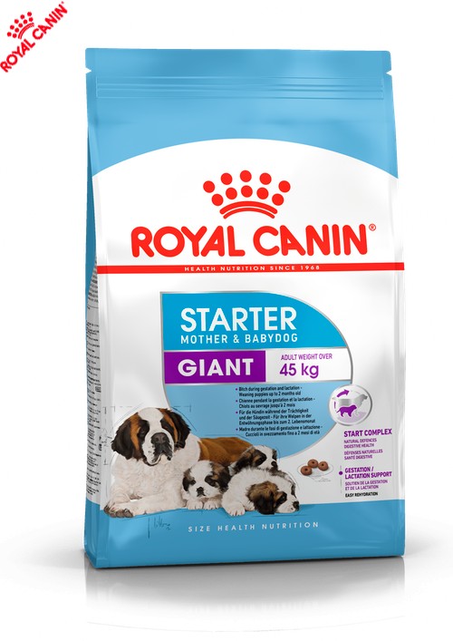 

Сухой полнорационный корм Royal Canin Giant Starter - твердый корм для щенков гигантских пород 4 кг (2996010)