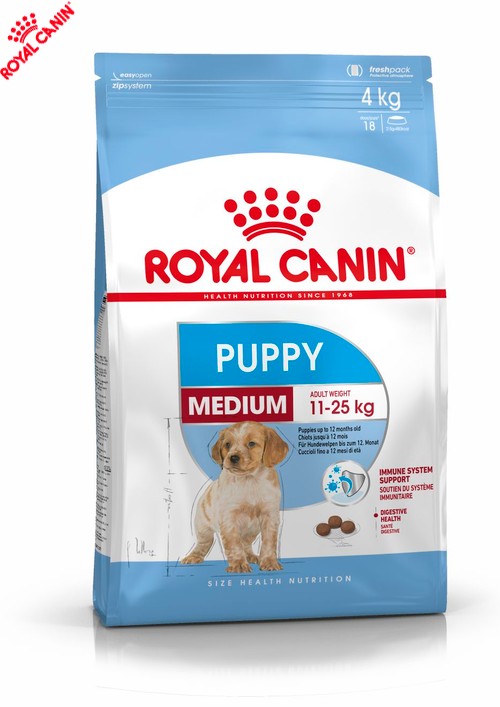 

Сухой полнорационный корм Royal Canin Medium Puppy - сухой корм для щенков средних пород 4 кг (30030101)