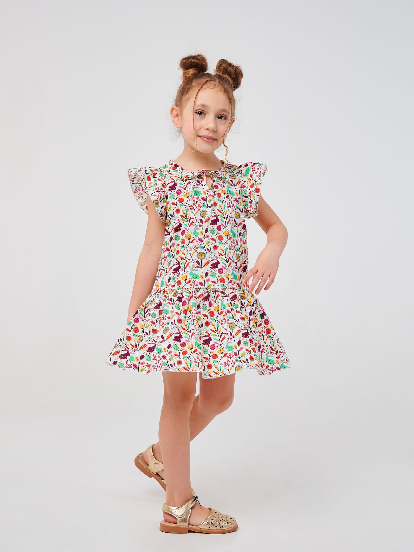 Акція на Дитяча літня сукня для дівчинки Smil Летний микс Літній мікс 120350 104 см Різнокольорова від Rozetka