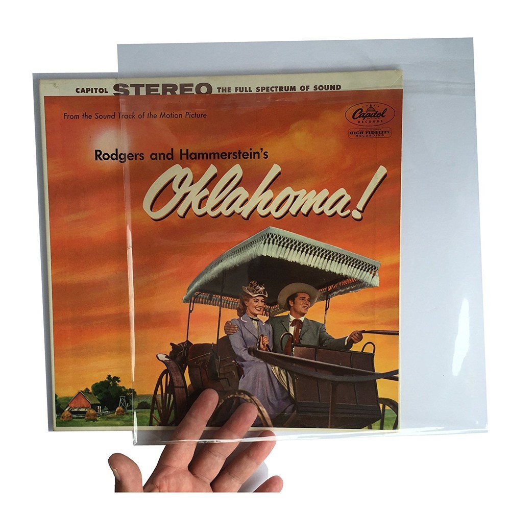 

Закрывающиеся пакеты конверты наружные Vinylaccessories для пластинок винила 12" LP с клапаном 25 микрон 100шт
