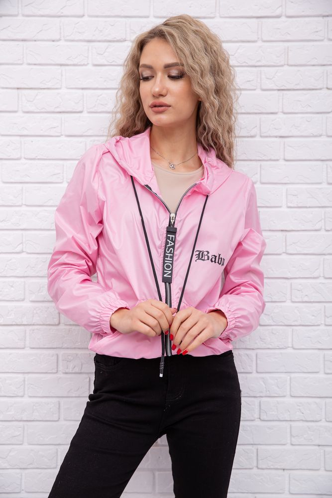 

Ветровка женская без подкладки цвет розовый размер  FG_06908_04, Ветровка женская без подкладки цвет розовый размер 44 FG_06908_04