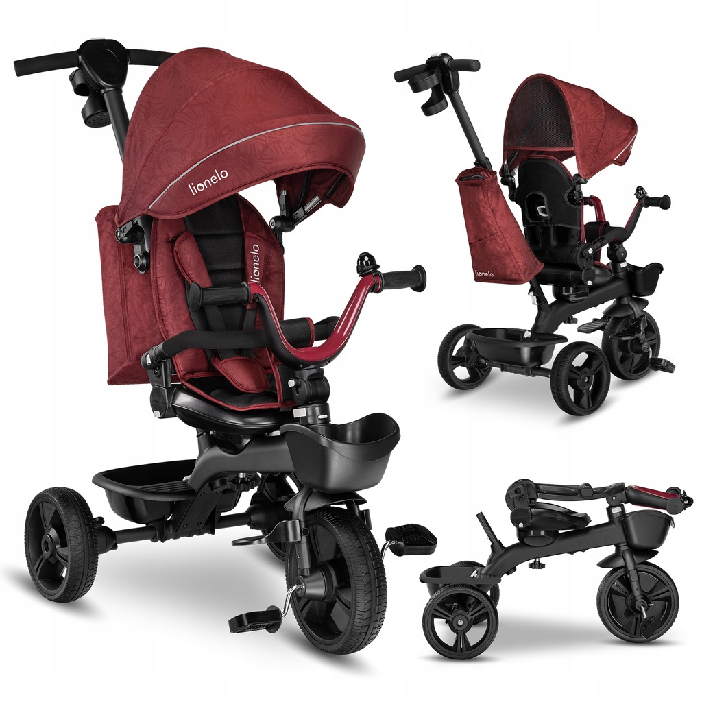 

Велосипед трехколесный Lionelo Kori Red Burgundy